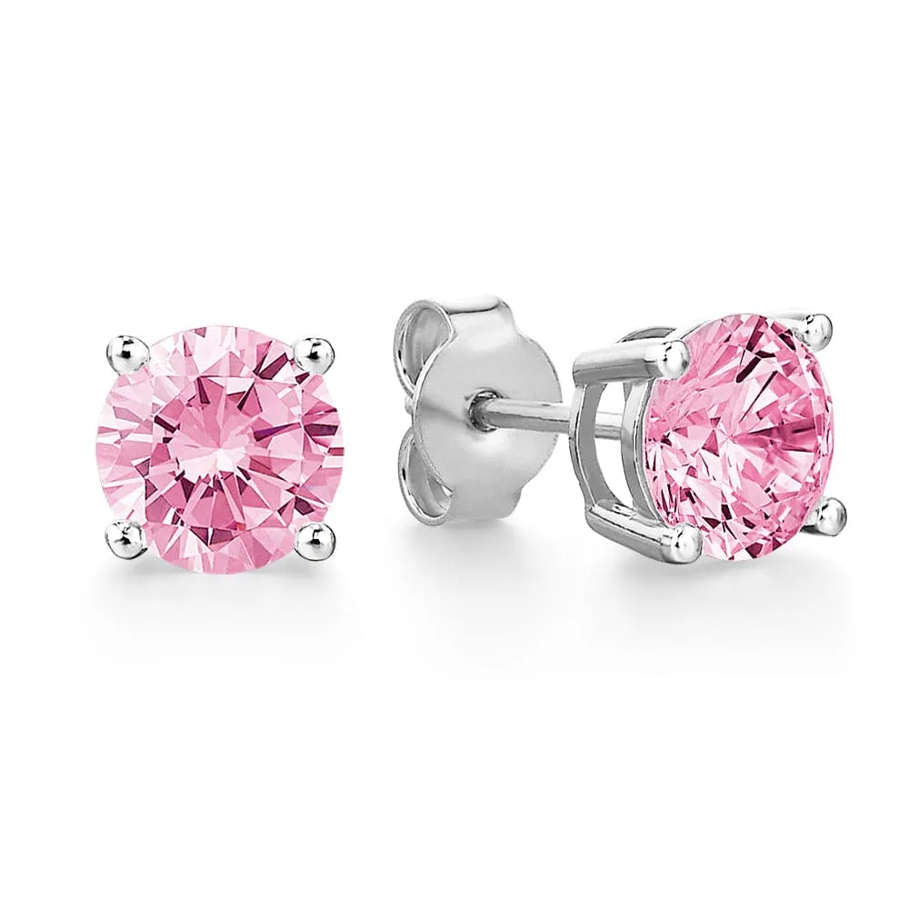 1 ct. t.w. Pink Stud Earrings