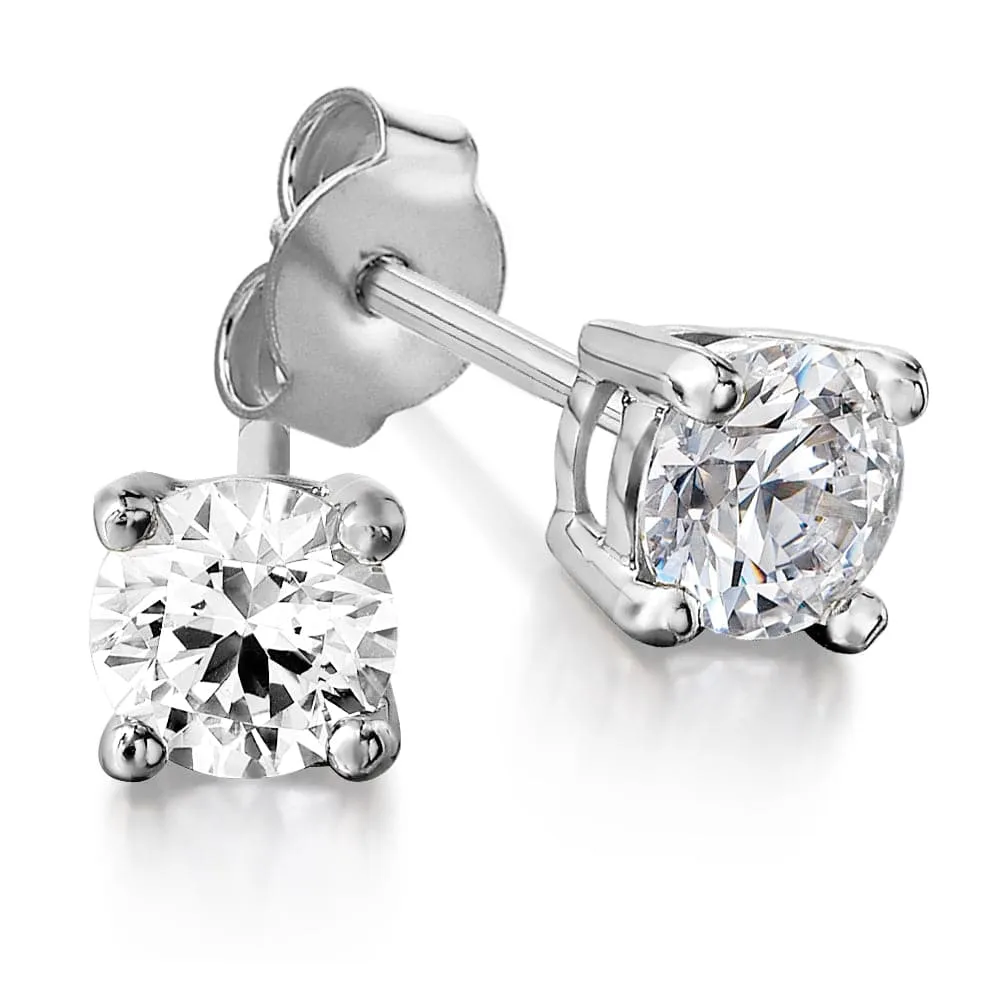 1 ct. t.w. Solitaire Earrings