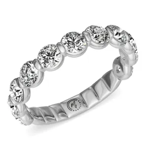 14K White Gold "My Caroline" 1cttw Diamond Band