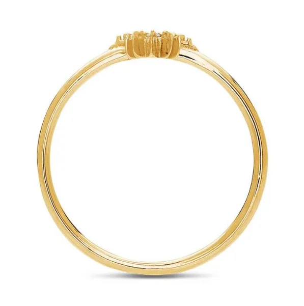 14K Yellow Gold Diamond-Set North Star Ring