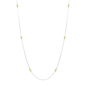 18ct White and Yellow Gold Diamond Necklet