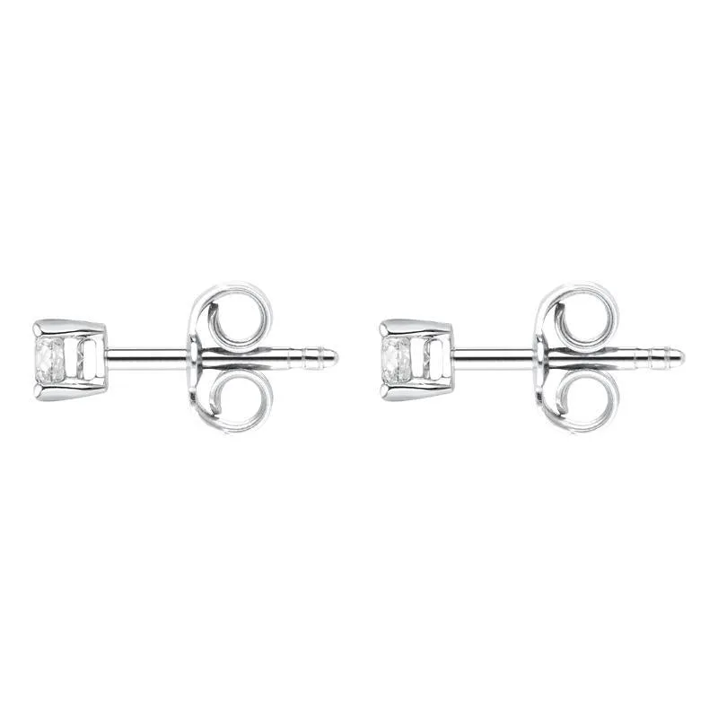 18ct White Gold 0.30ct Diamond Solitaire Stud Earrings