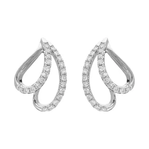 18ct White Gold 0.33ct Diamond Stud Earrings