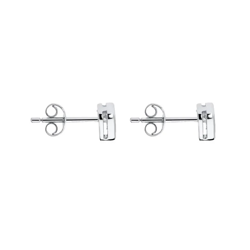18ct White Gold 0.45ct Diamond Heart Stud Earrings