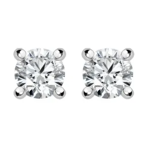 18ct White Gold 0.50ct Diamond Solitaire Stud Earrings