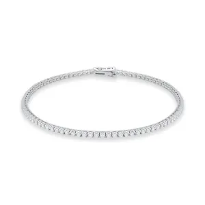 18ct White Gold 0.93ct Diamond Tennis Bracelet