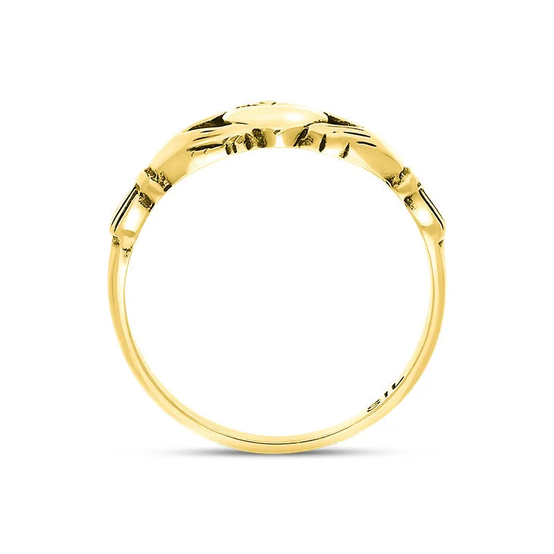 18ct Yellow Gold Claddagh Ring