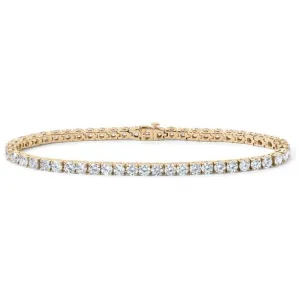 18K Yellow Gold 7ct Diamond Seville Tennis Bracelet