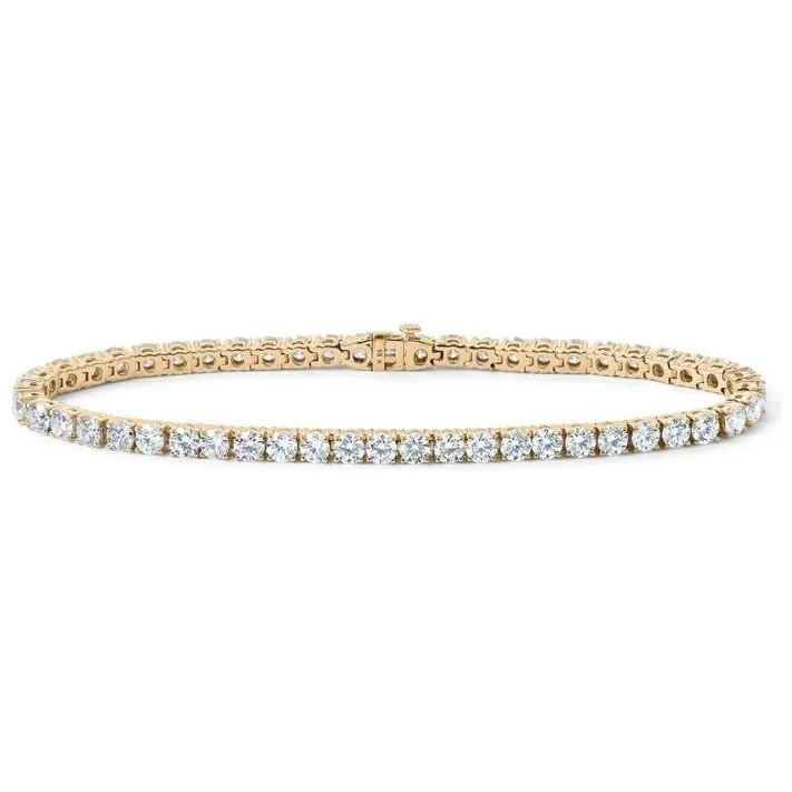 18K Yellow Gold 7ct Diamond Seville Tennis Bracelet