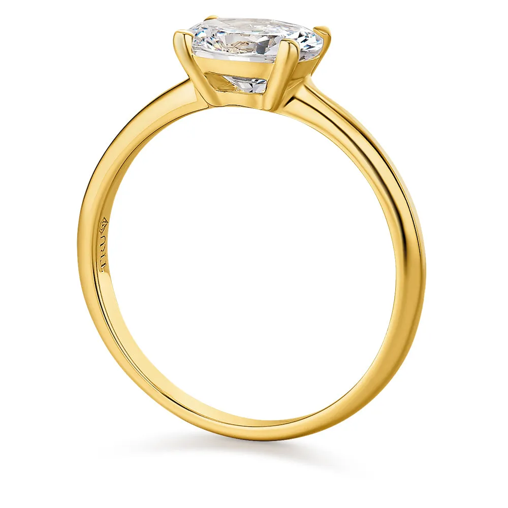 2 ct. East-West Oval Ring