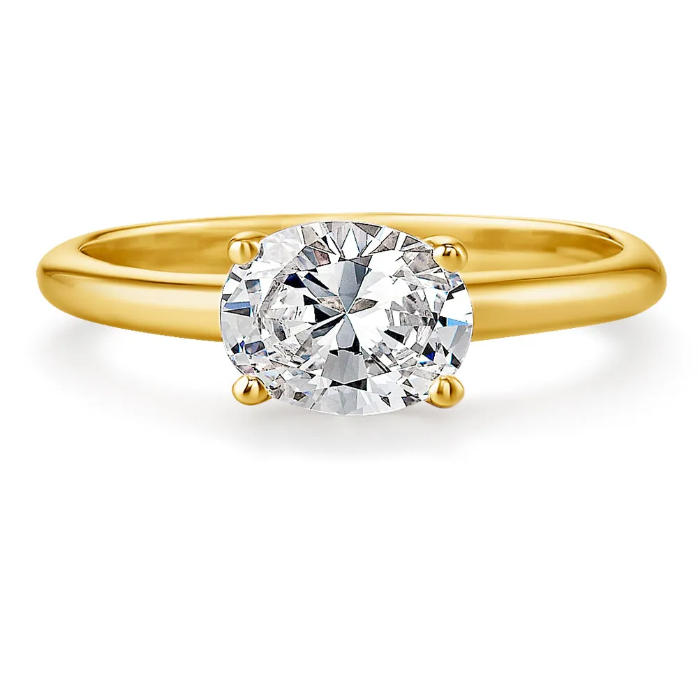 2 ct. East-West Oval Ring