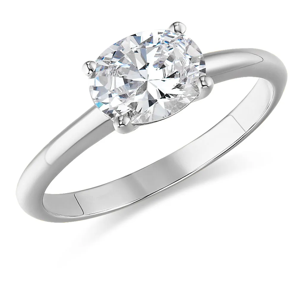 2 ct. East-West Oval Ring