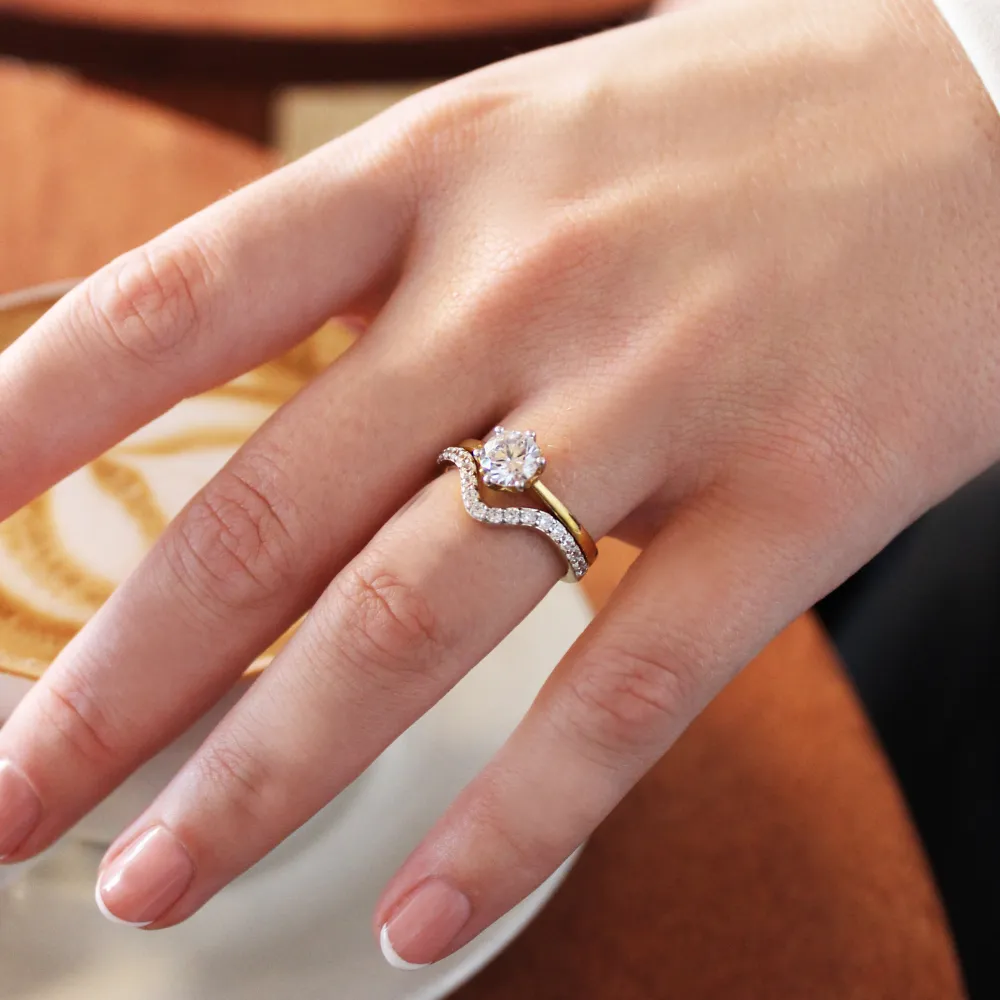 2 ct. Tulip Solitaire Ring Set