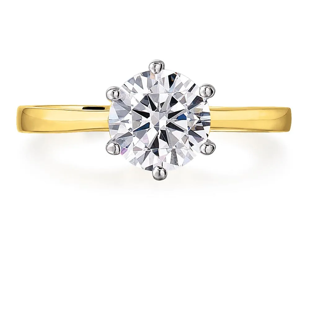 2 ct. Tulip Solitaire Ring Set