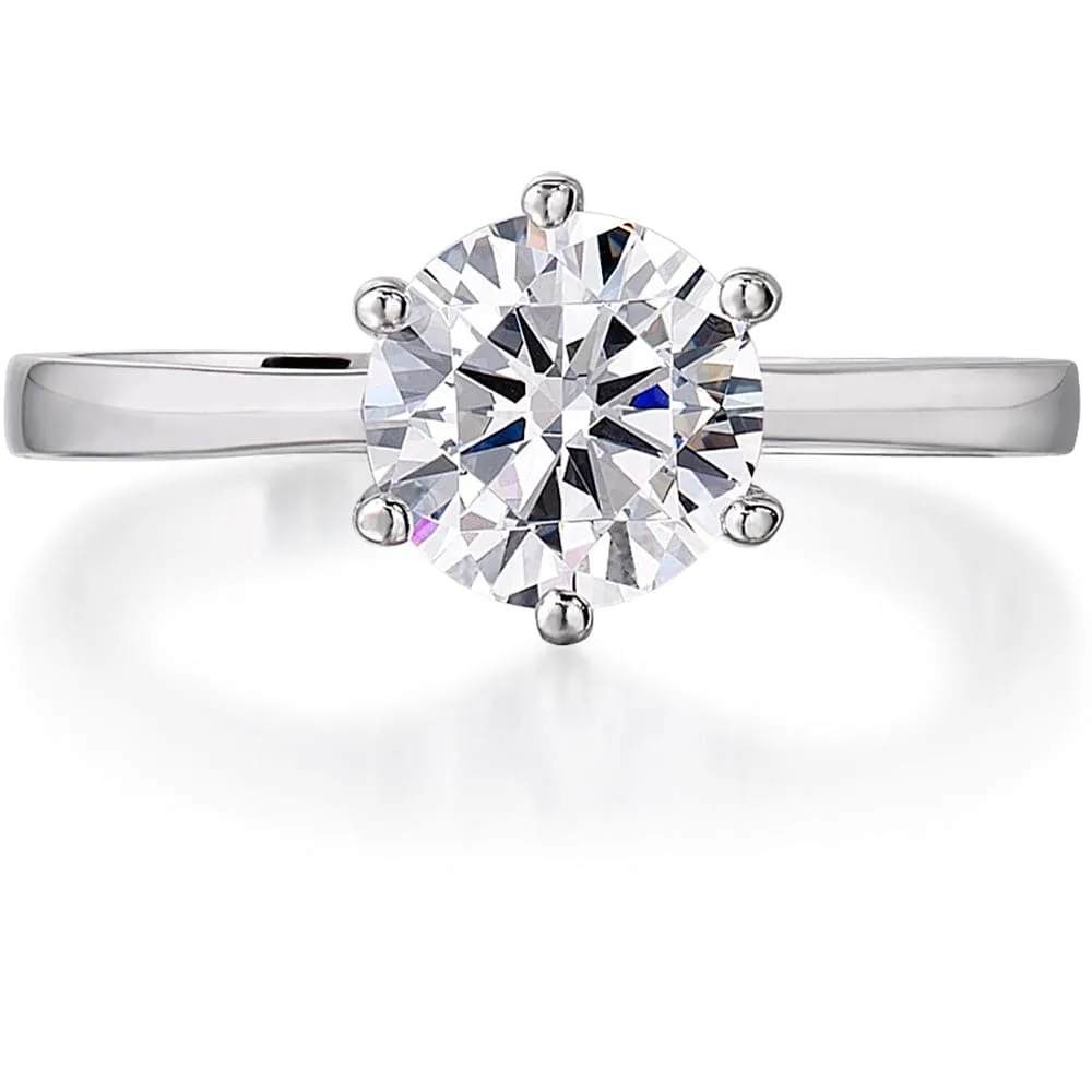 2 ct. Tulip Solitaire Ring Set
