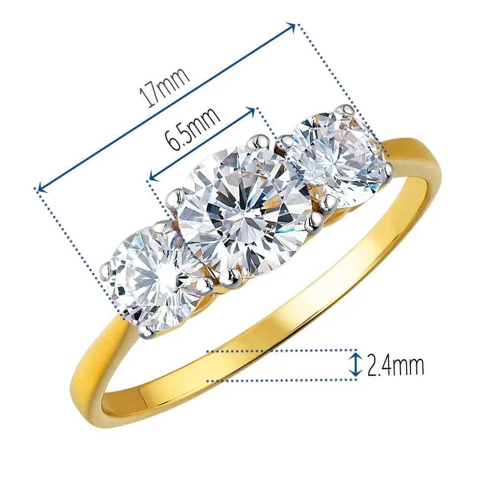 2 ct. t.w.  Ablaze Trilogy Ring
