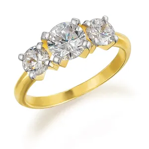 2 ct. t.w. Dynamique Trilogy Ring