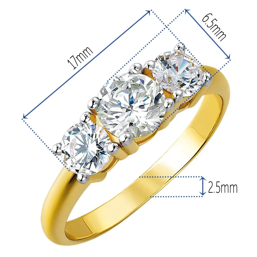 2 ct. t.w. Trilogy Ring