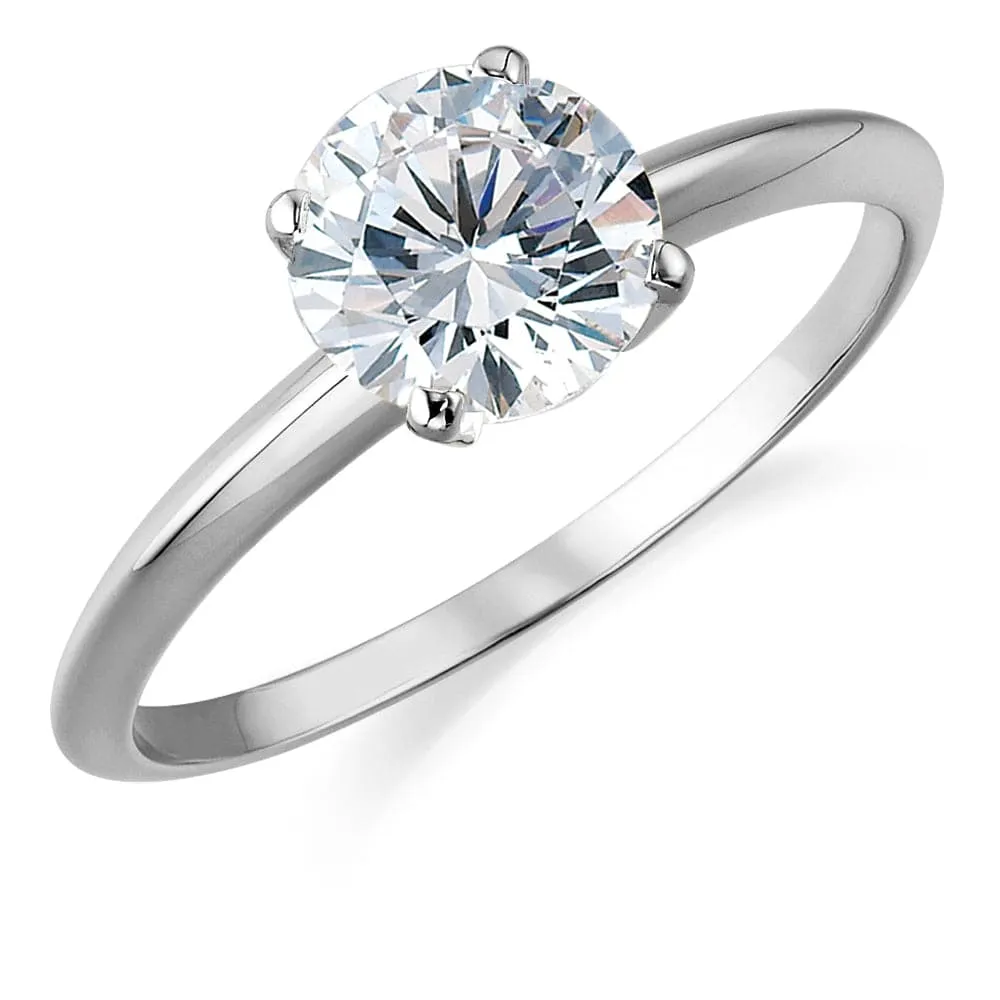4 ct. Classic  4-Claw Solitaire Ring