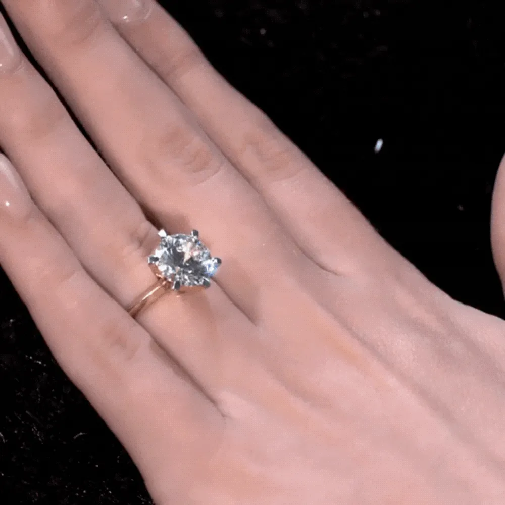 4 ct. Tiffany Style Solitaire Ring