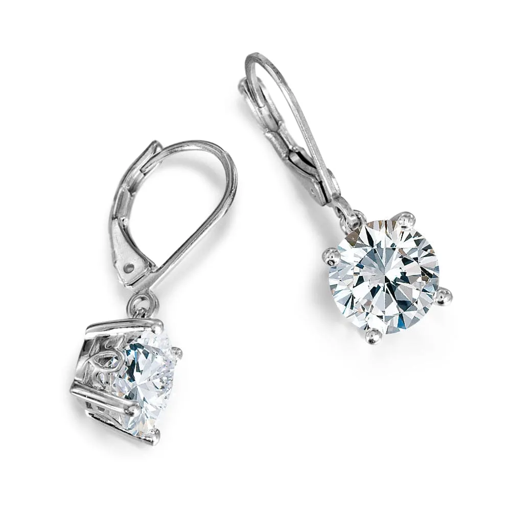 4 ct. t.w. Solitaire Drop Earrings