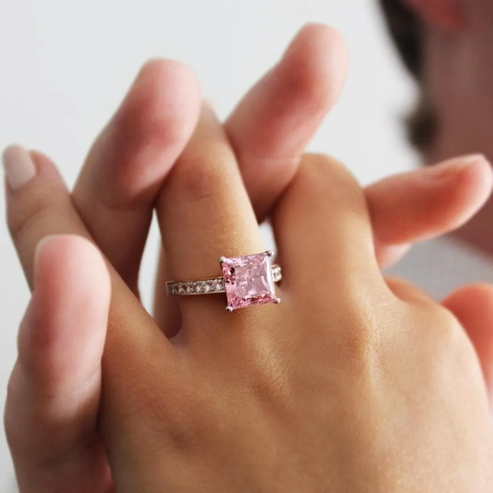 4.35 ct. t.w. Classic Pink Princess  Ring