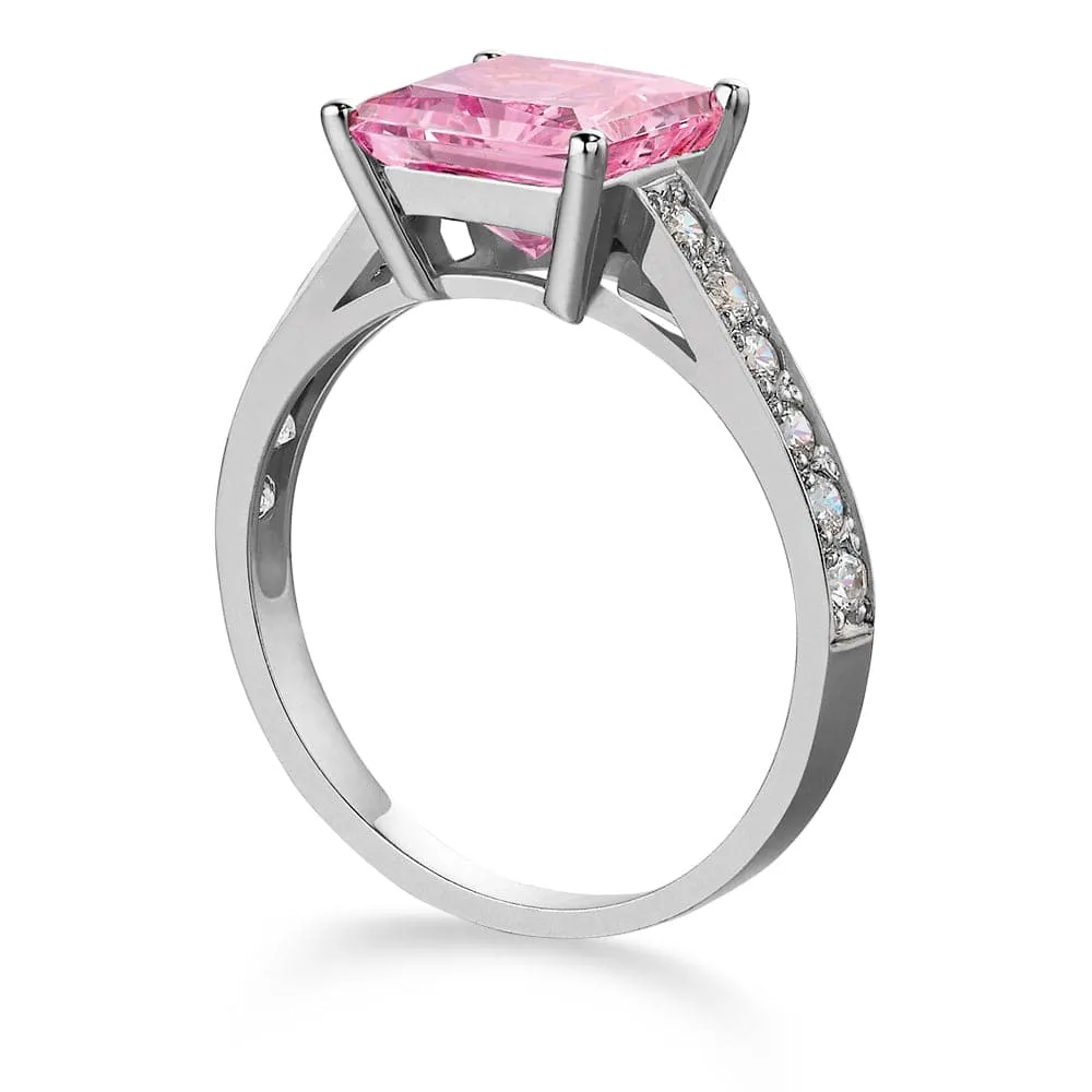 4.35 ct. t.w. Classic Pink Princess  Ring