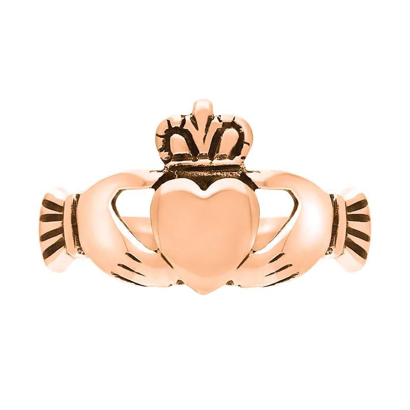 9ct Rose Gold Claddagh Ring