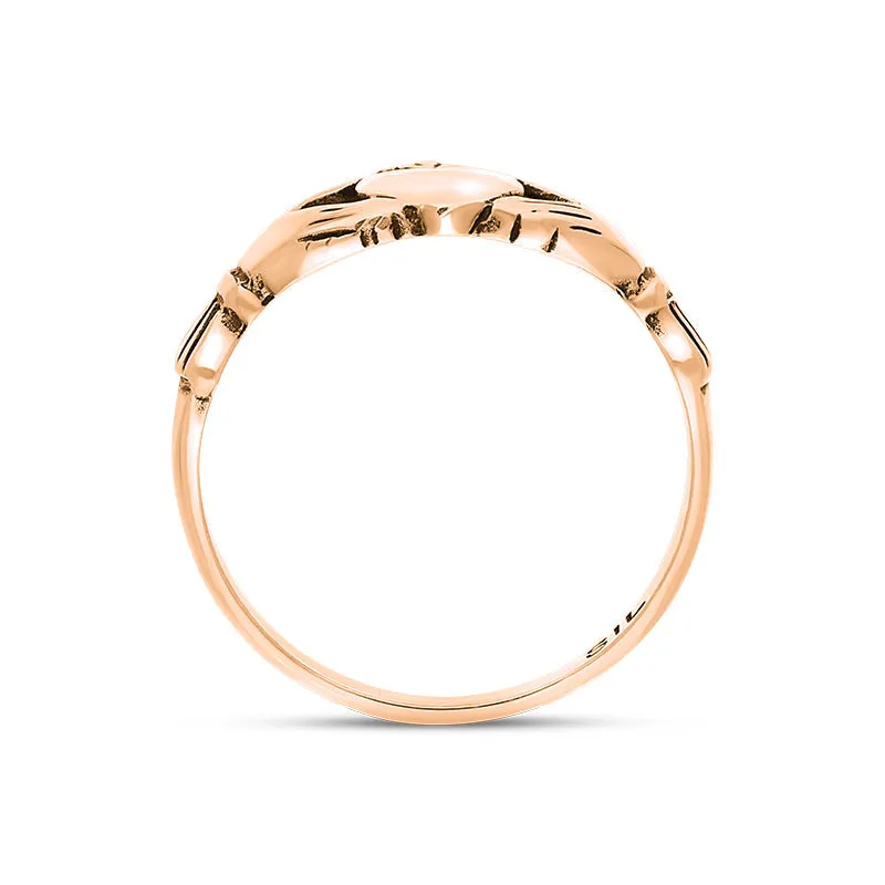 9ct Rose Gold Claddagh Ring