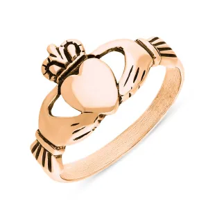 9ct Rose Gold Claddagh Ring