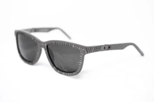 Alexander Wang Sunglasses Rectangular Grey Zip Motif AW3C4SUN