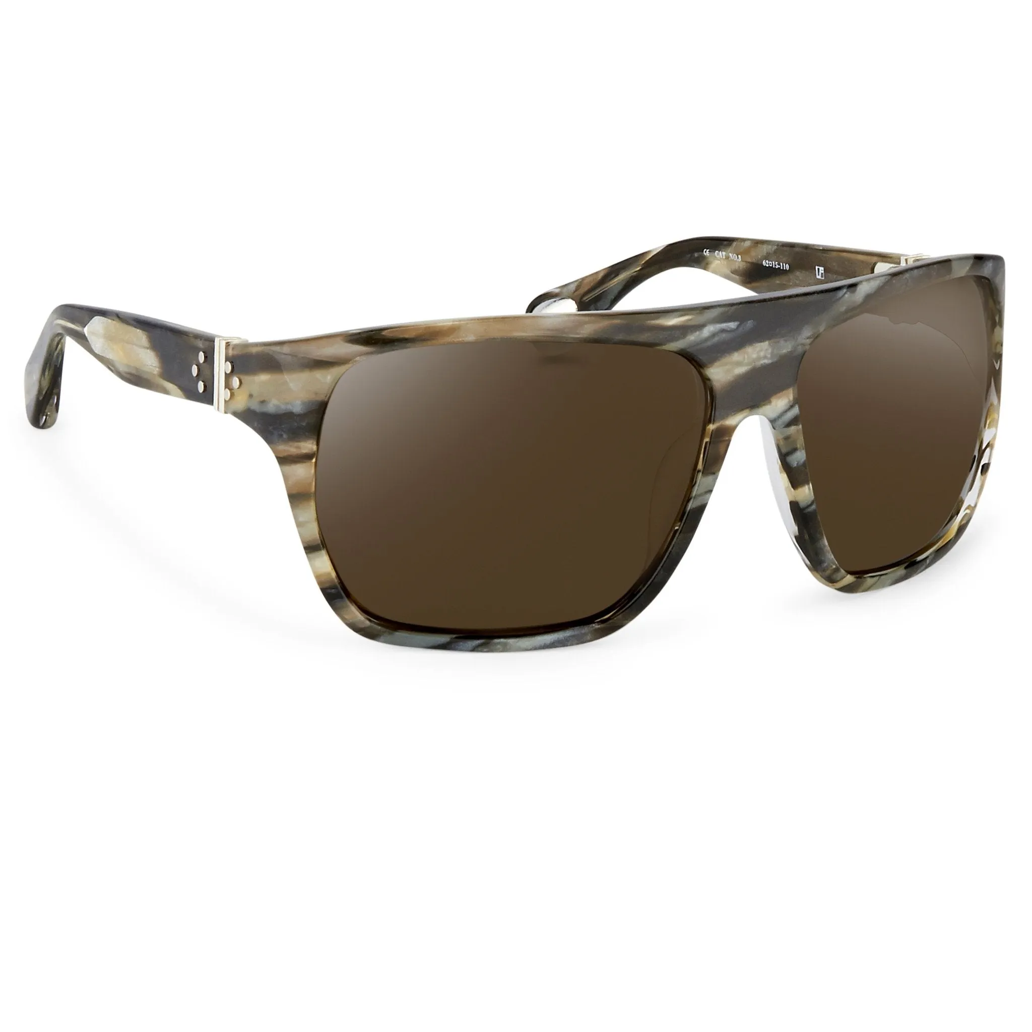 Ann Demeulemeester Men's Sunglasses Oversized Brown and Green AD31C3SUN