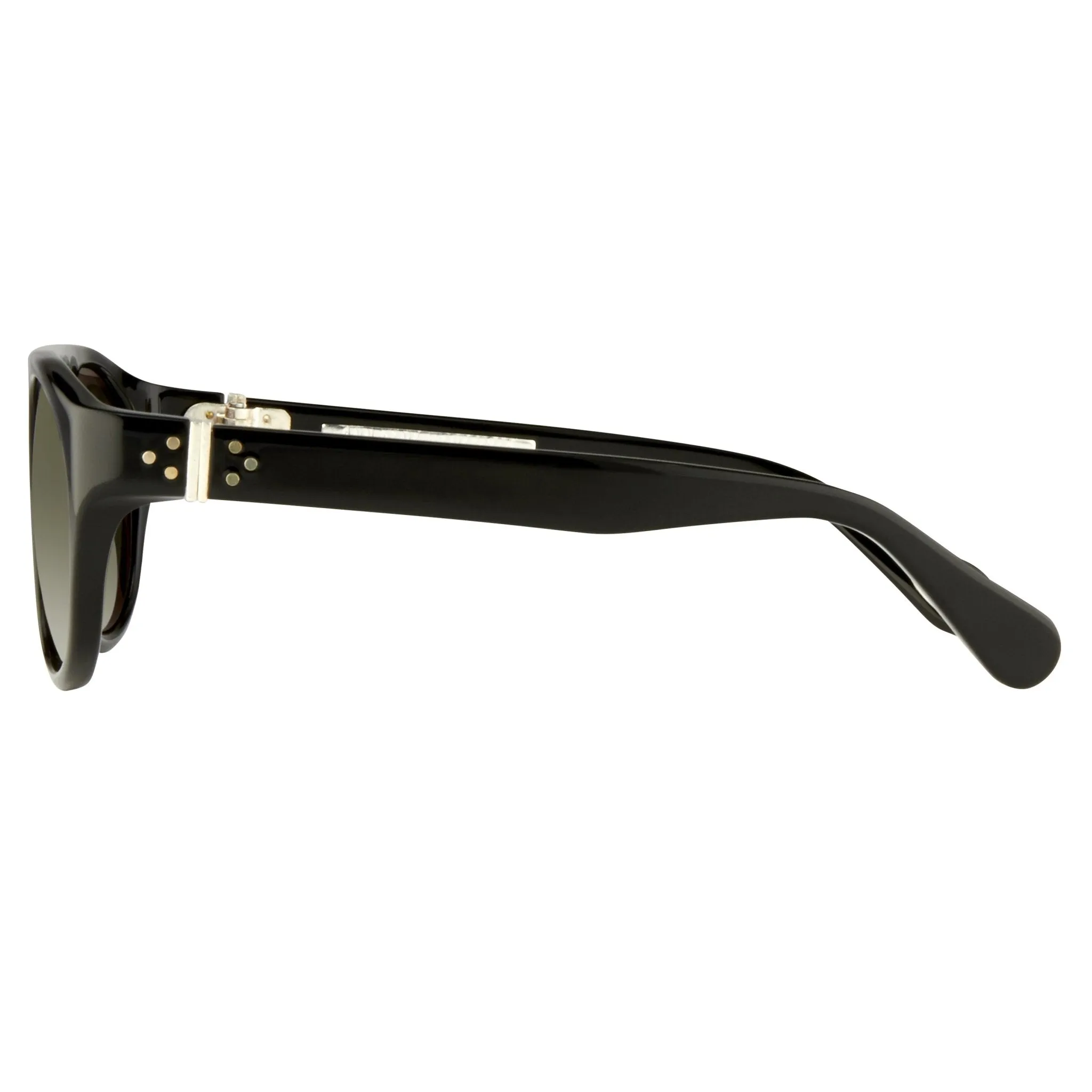 Ann Demeulemeester Sunglasses Flat Top Black and Grey Gradient AD10C1SUN