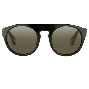 Ann Demeulemeester Sunglasses Flat Top Black and Grey Gradient AD10C1SUN