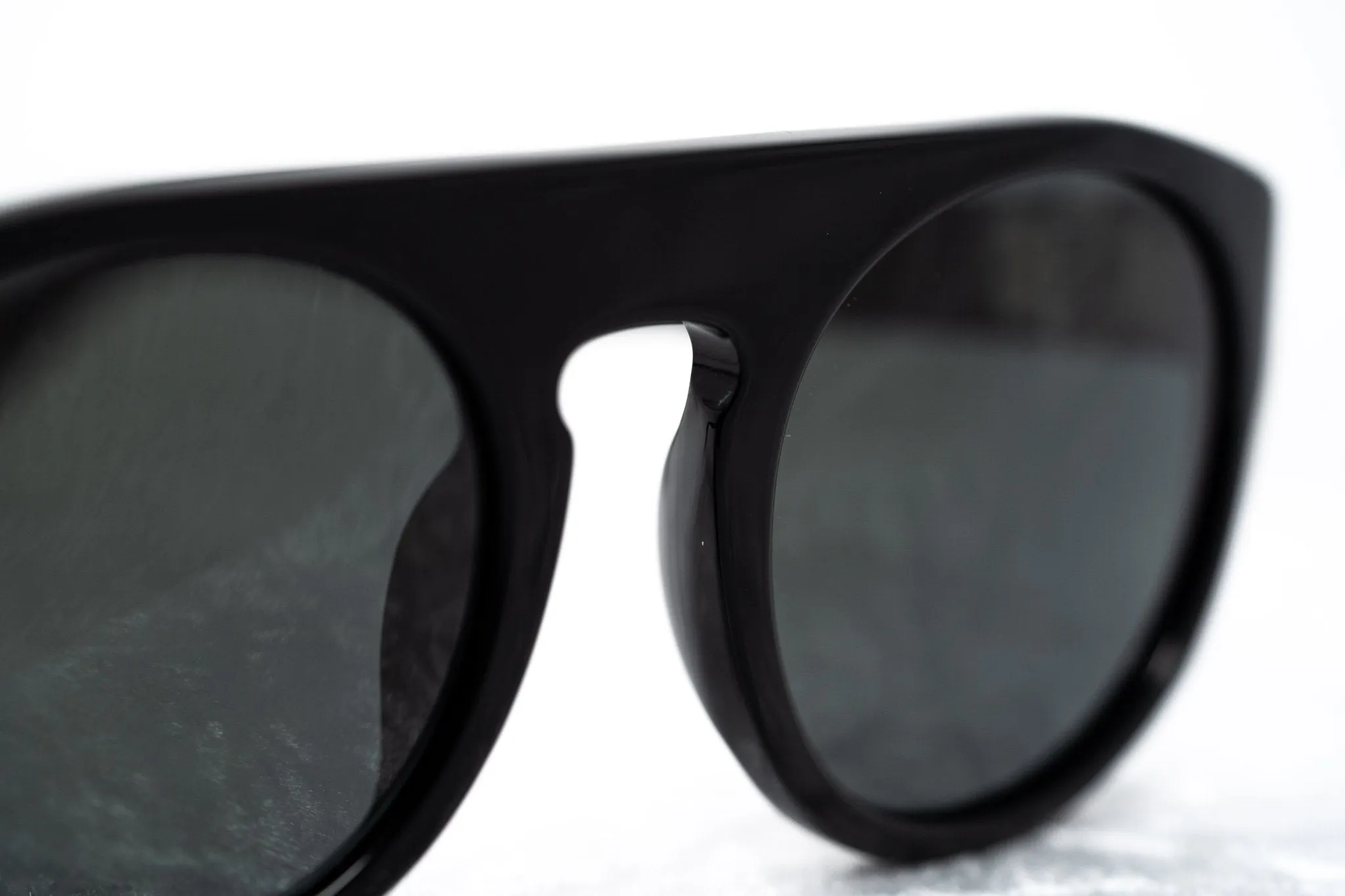 Ann Demeulemeester Sunglasses Flat Top Black and Grey Gradient AD10C1SUN