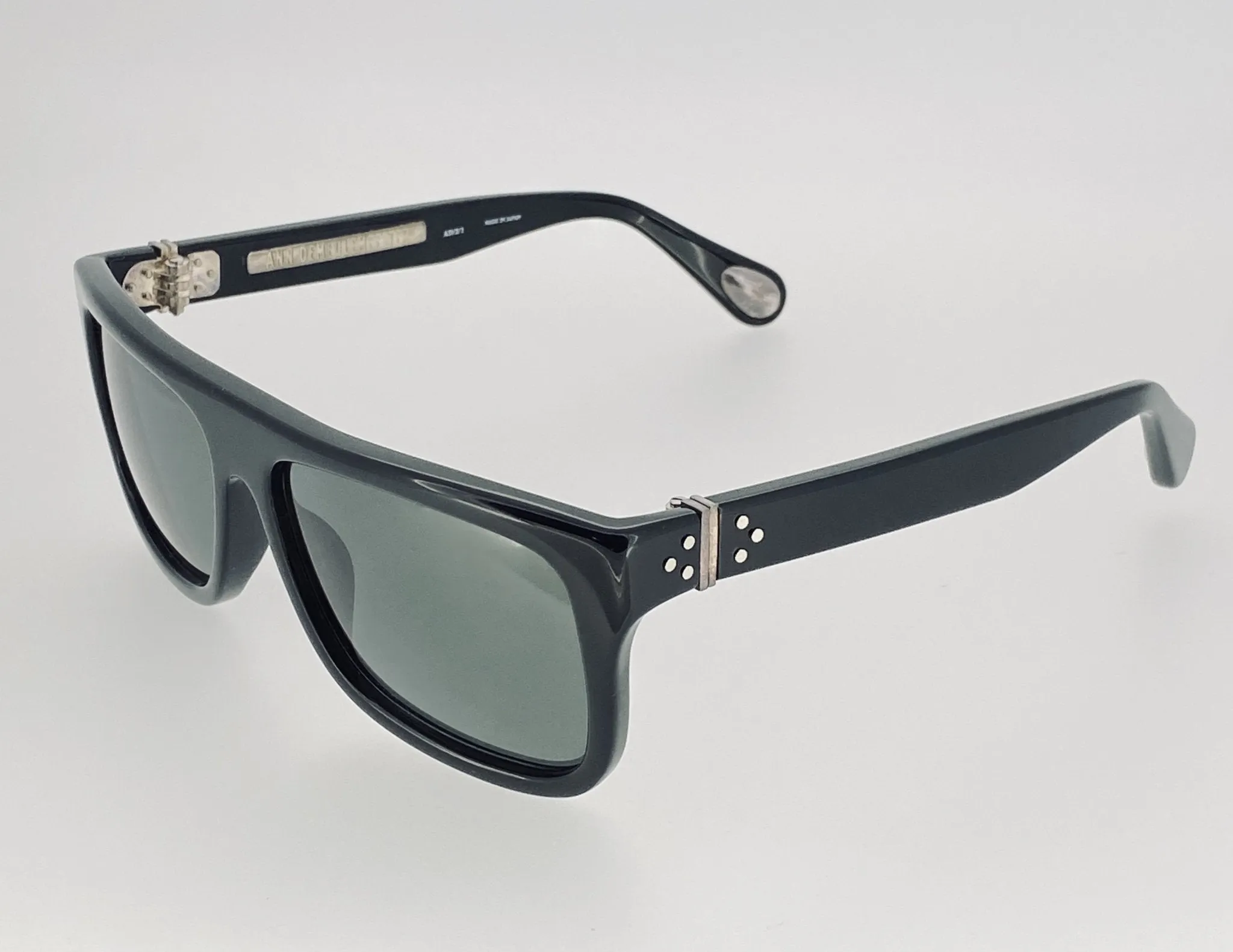 Ann Demeulemeester Sunglasses Flat Top Black and Grey