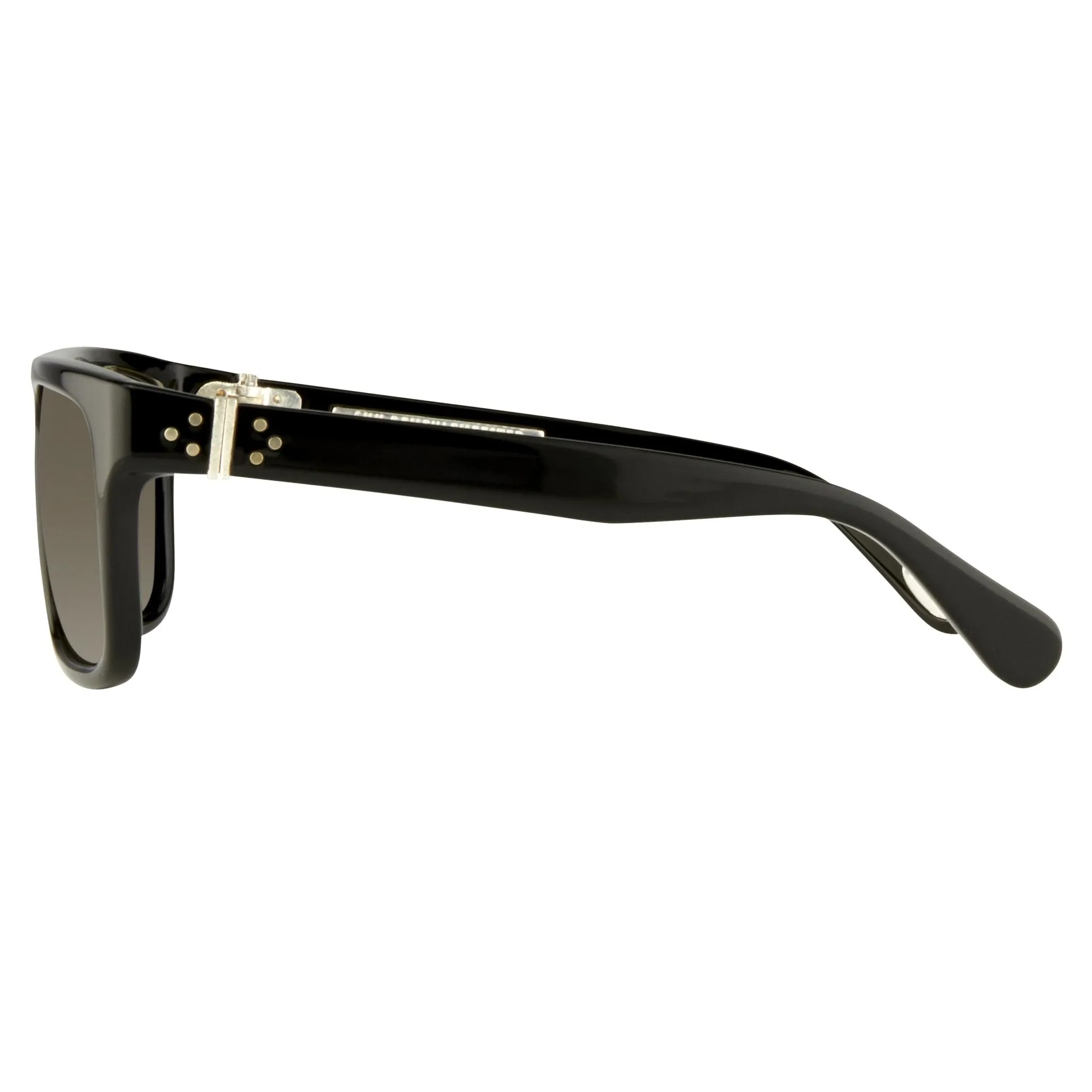 Ann Demeulemeester Sunglasses Flat Top Black and Grey