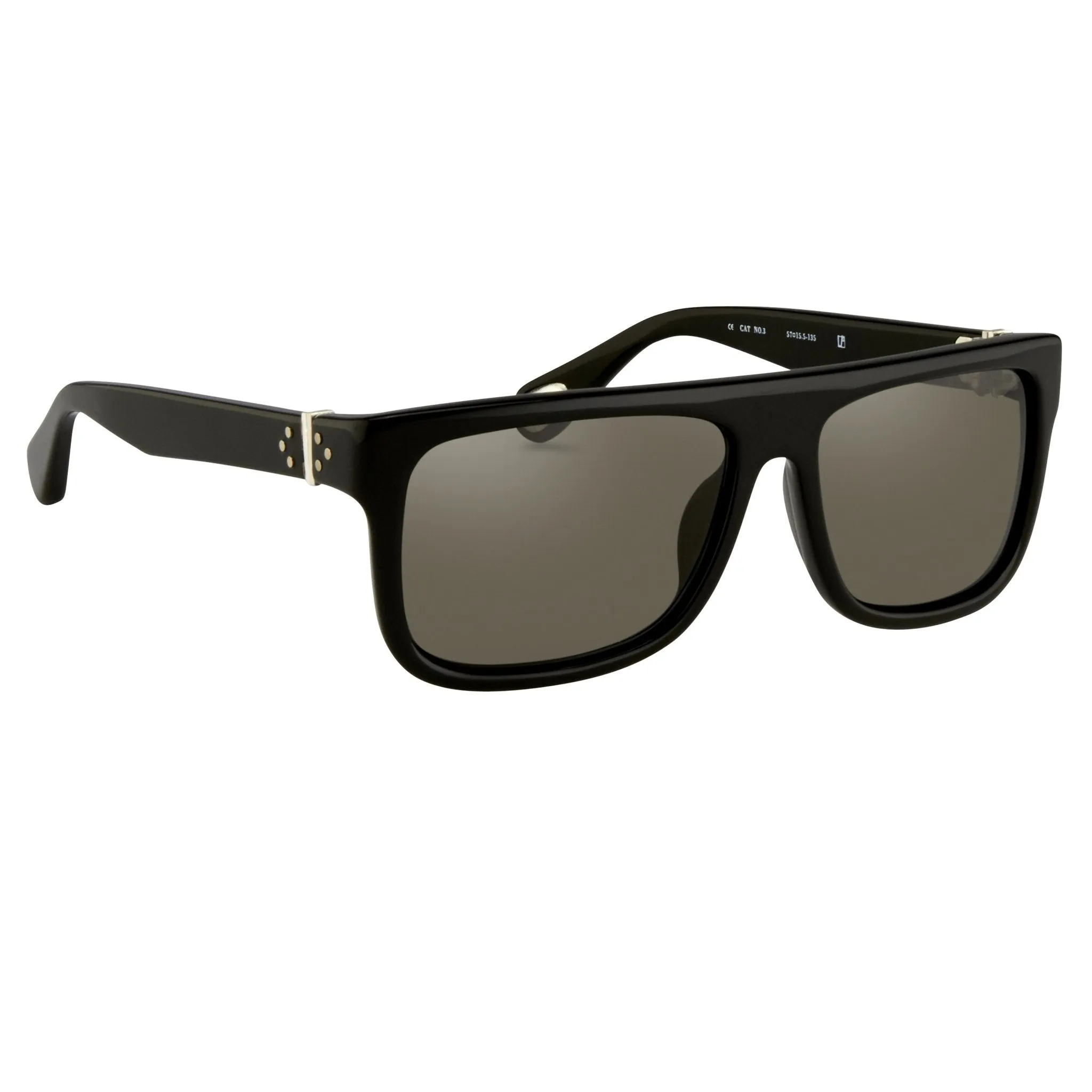 Ann Demeulemeester Sunglasses Flat Top Black and Grey