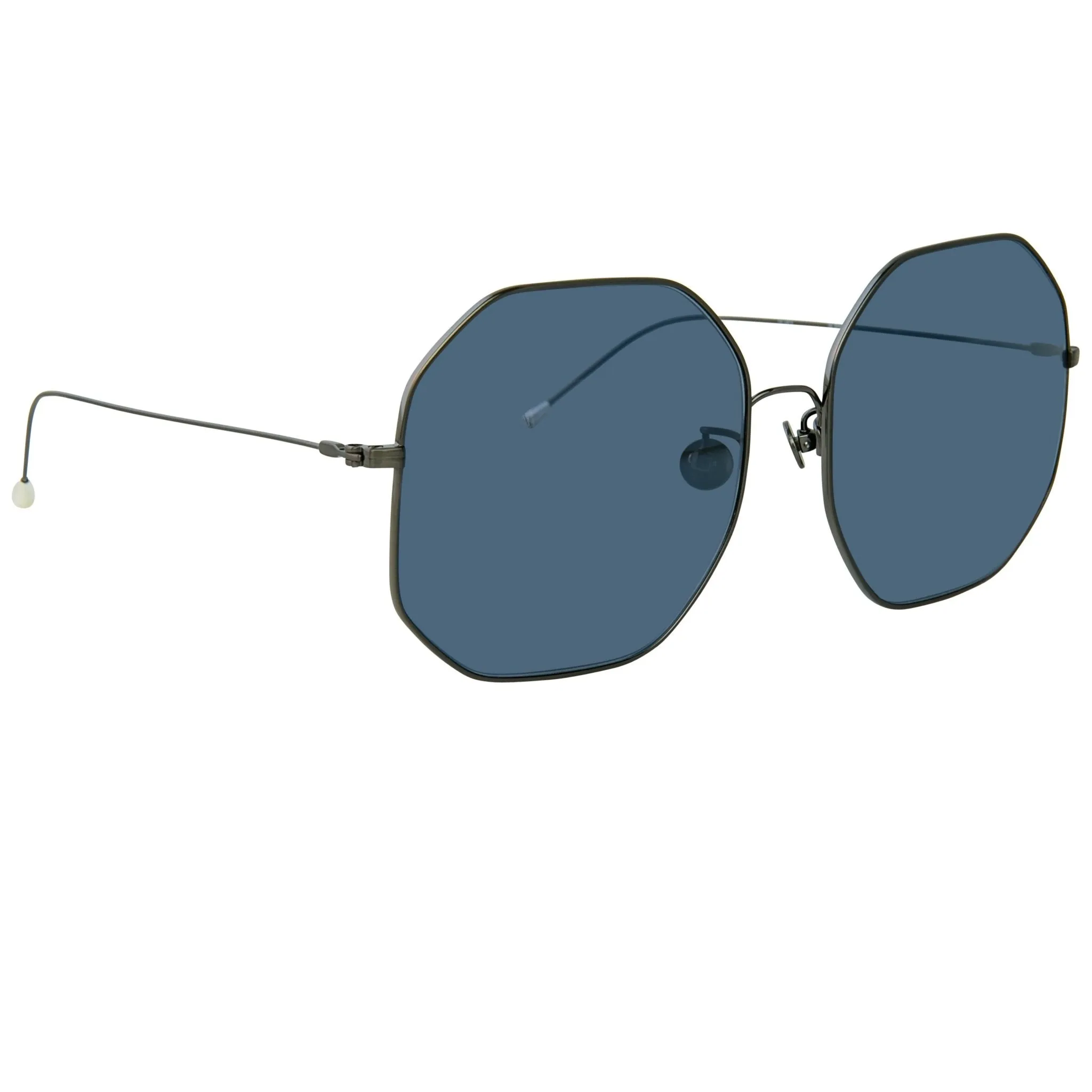 Ann Demeulemeester Sunglasses Oversized Gun Metal and Grey