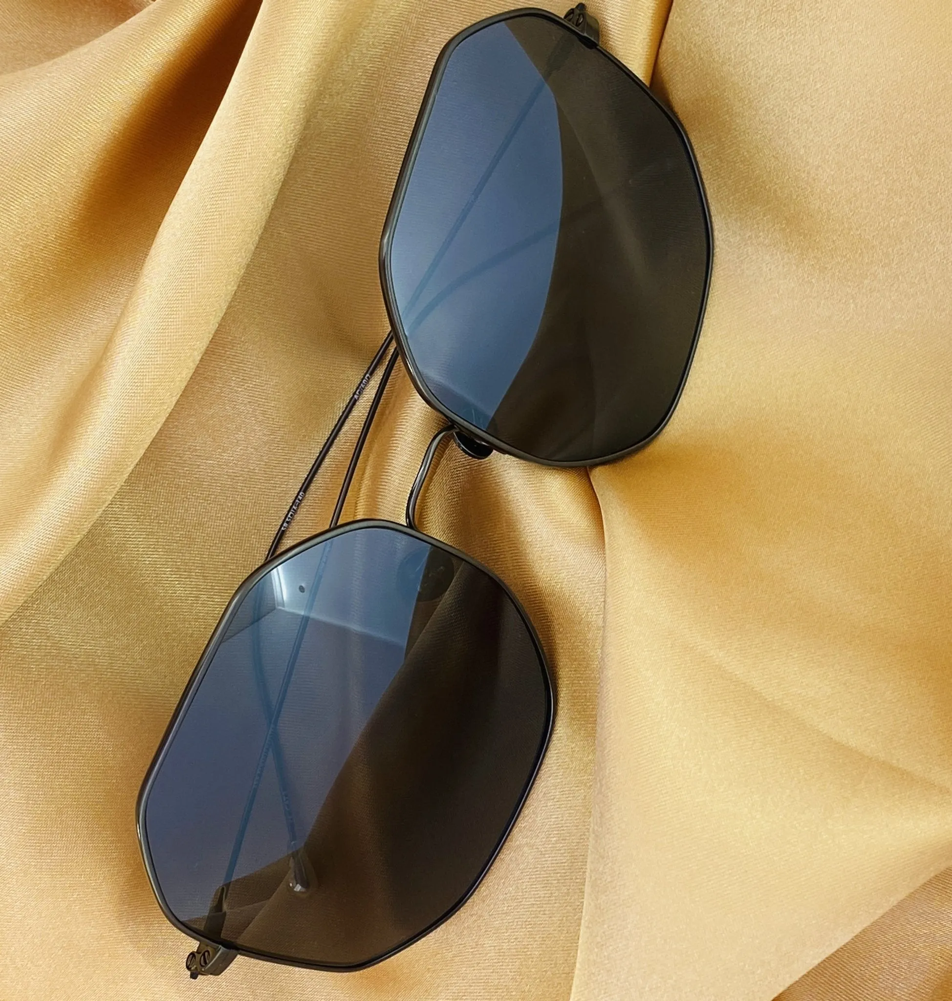 Ann Demeulemeester Sunglasses Oversized Gun Metal and Grey