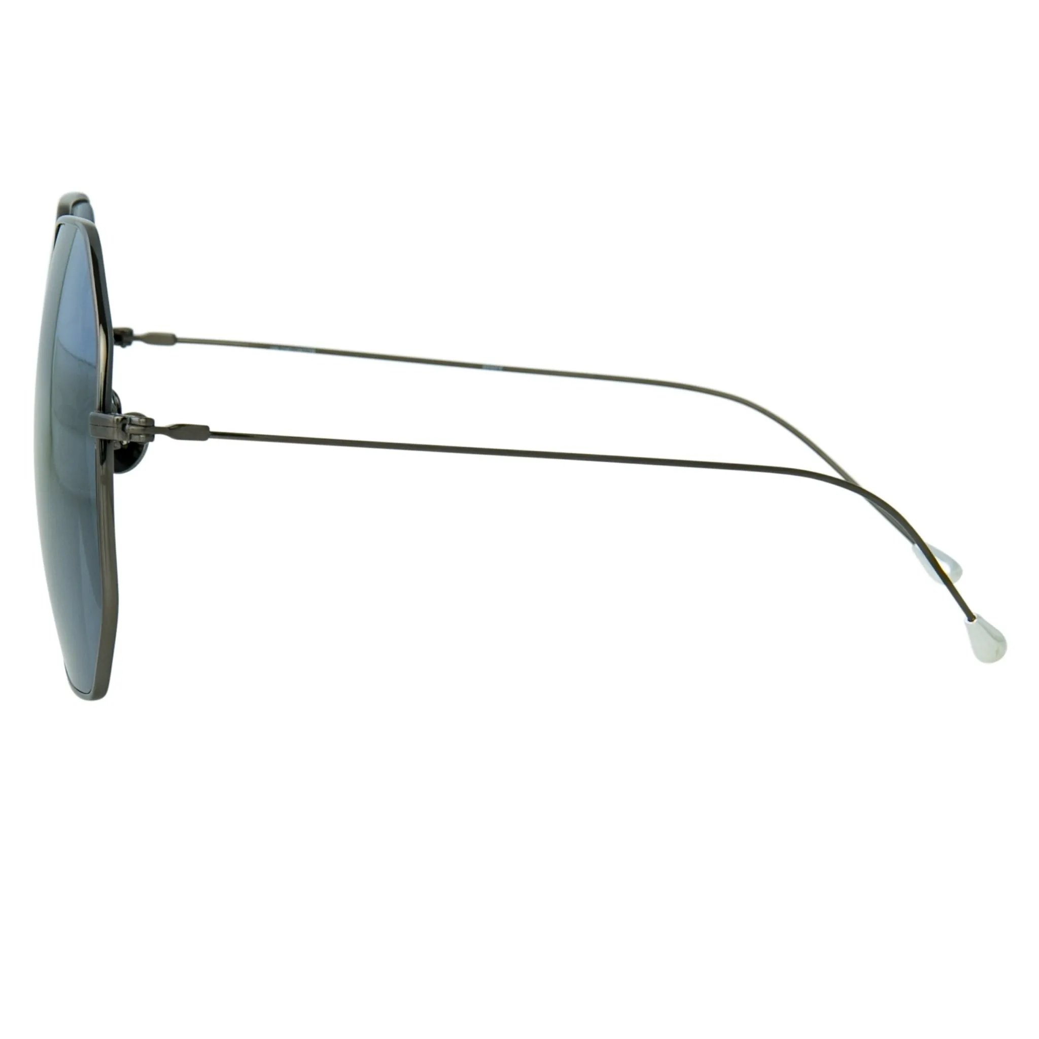 Ann Demeulemeester Sunglasses Oversized Gun Metal and Grey
