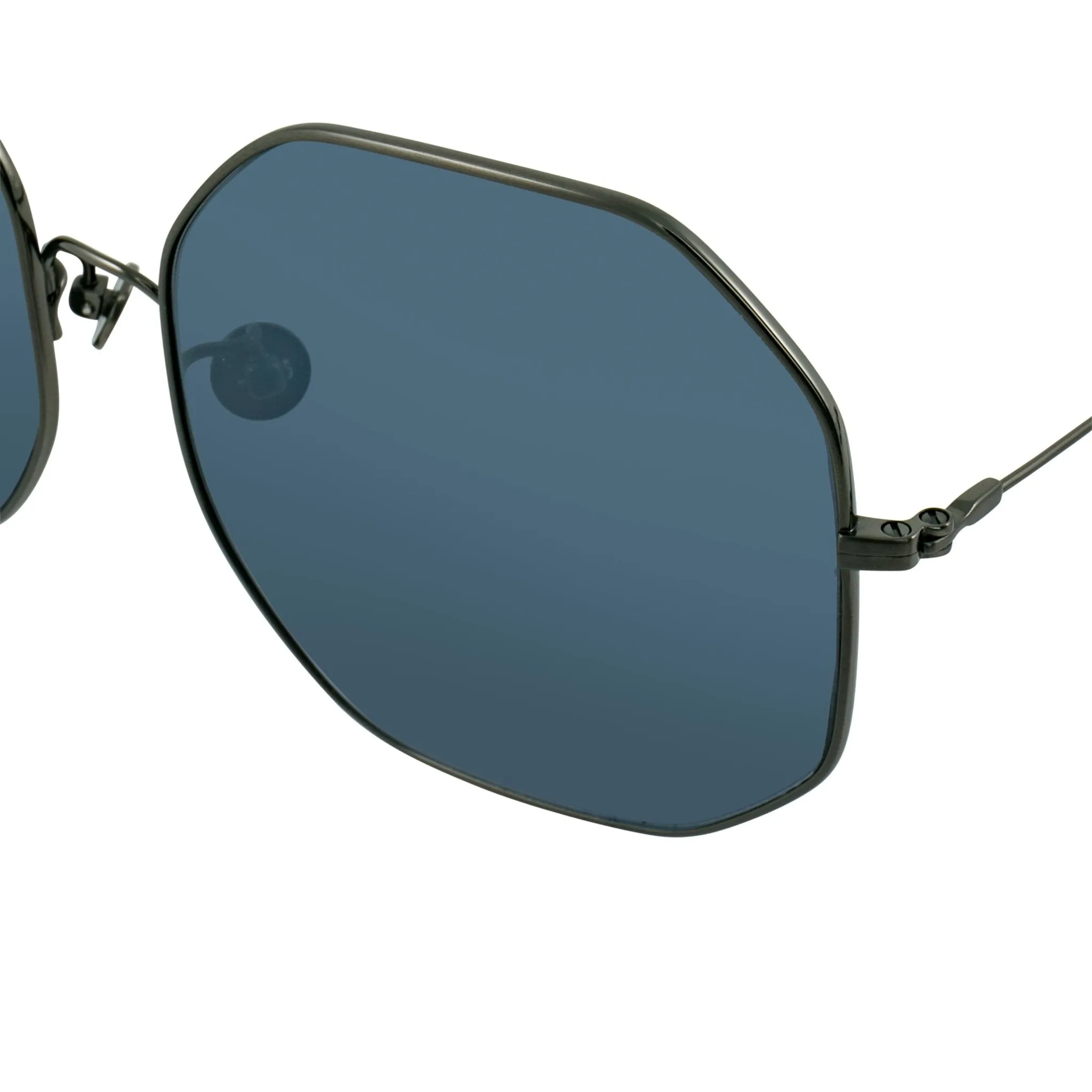 Ann Demeulemeester Sunglasses Oversized Gun Metal and Grey