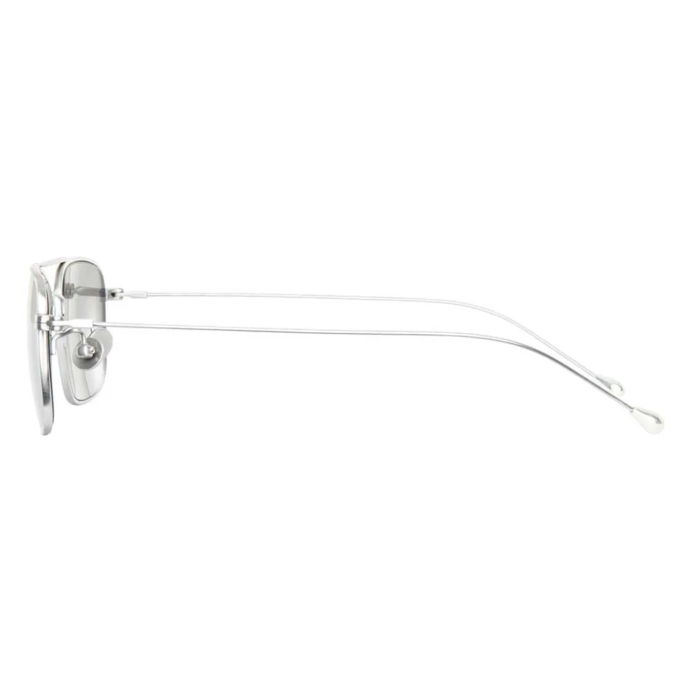 Ann Demeulemeester Sunglasses Rectangular Antique Aviator White Gold & Silver Mirror