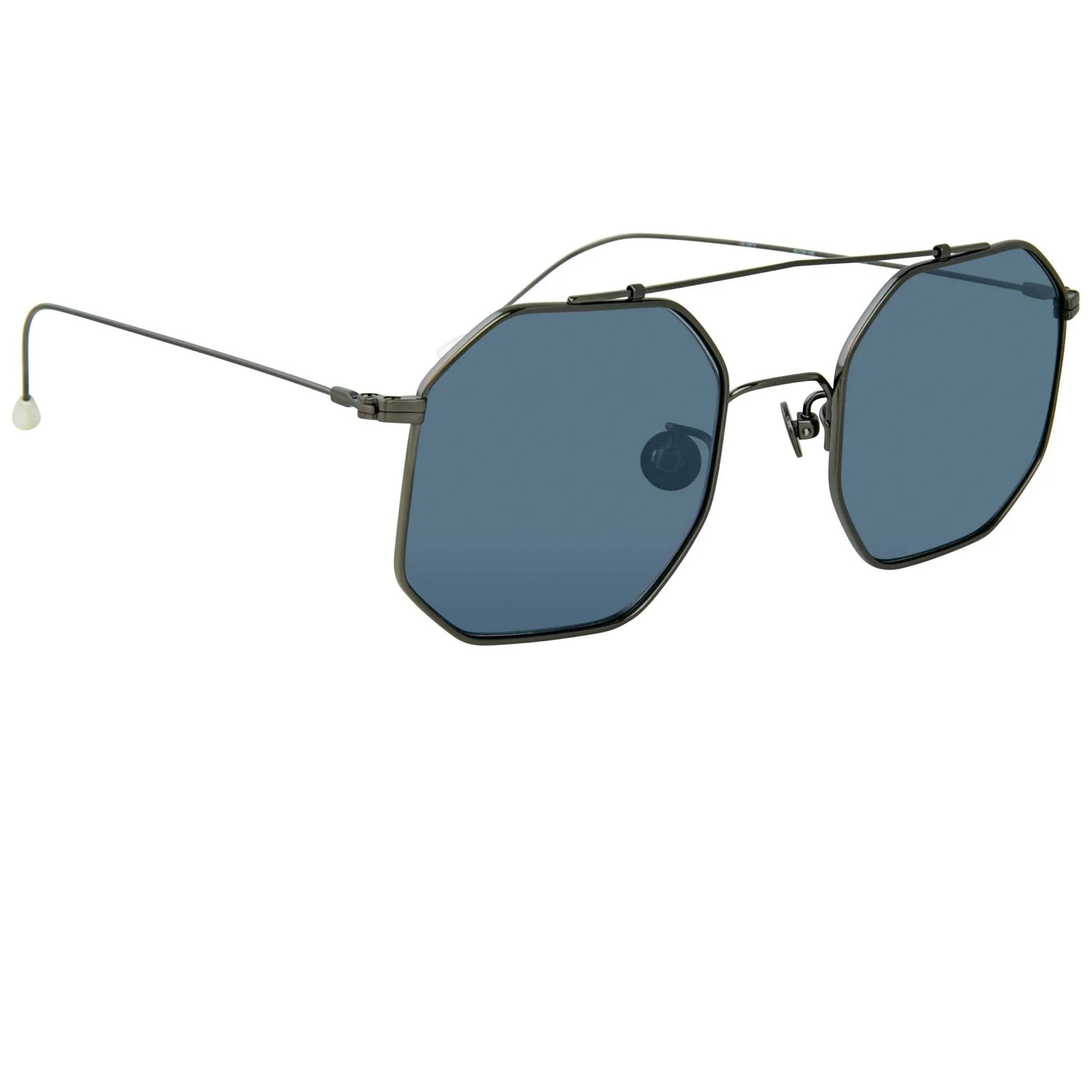 Ann Demeulemeester Sunglasses Square Brushed Gun metal and Grey AD52C2SUN