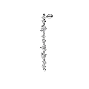 Arctic Large Silver Earring w. Zirconia
