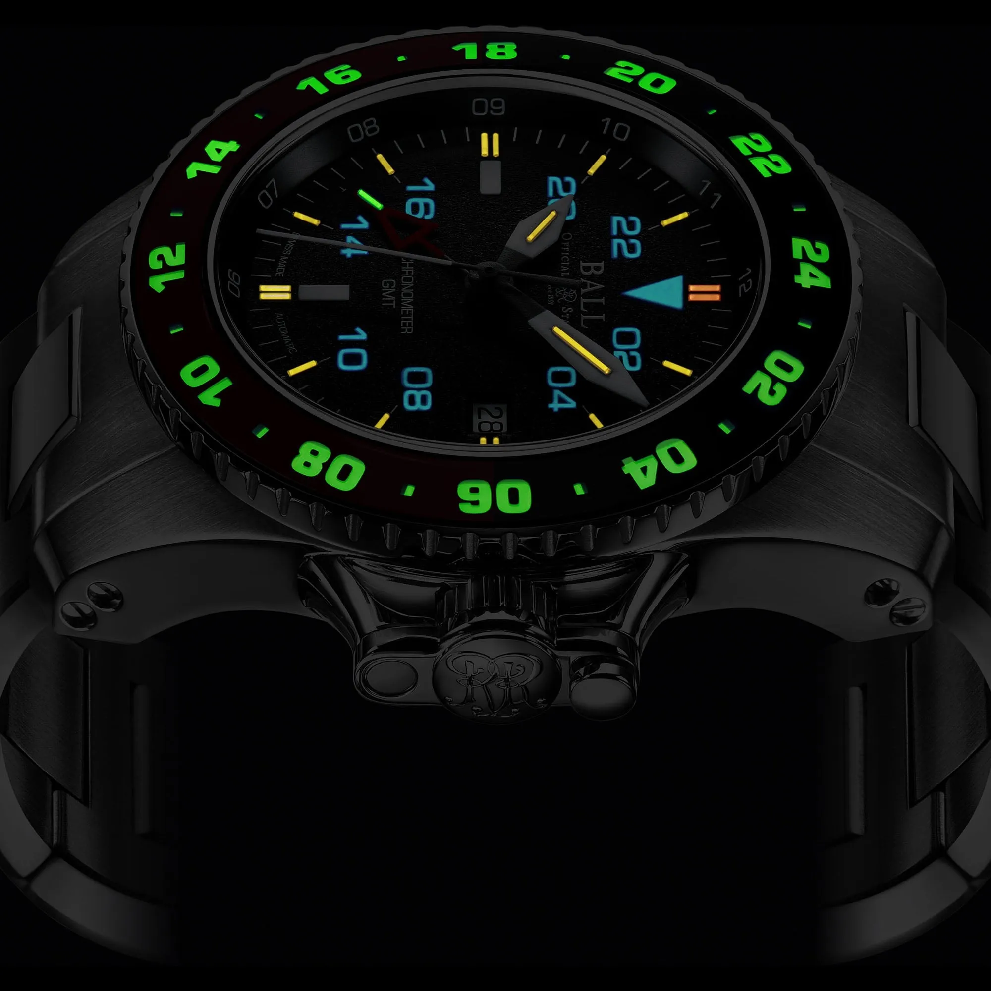 Ball Engineer Hydrocarbon AeroGMT II Men's Black Watch DG2018C-S3C-BK