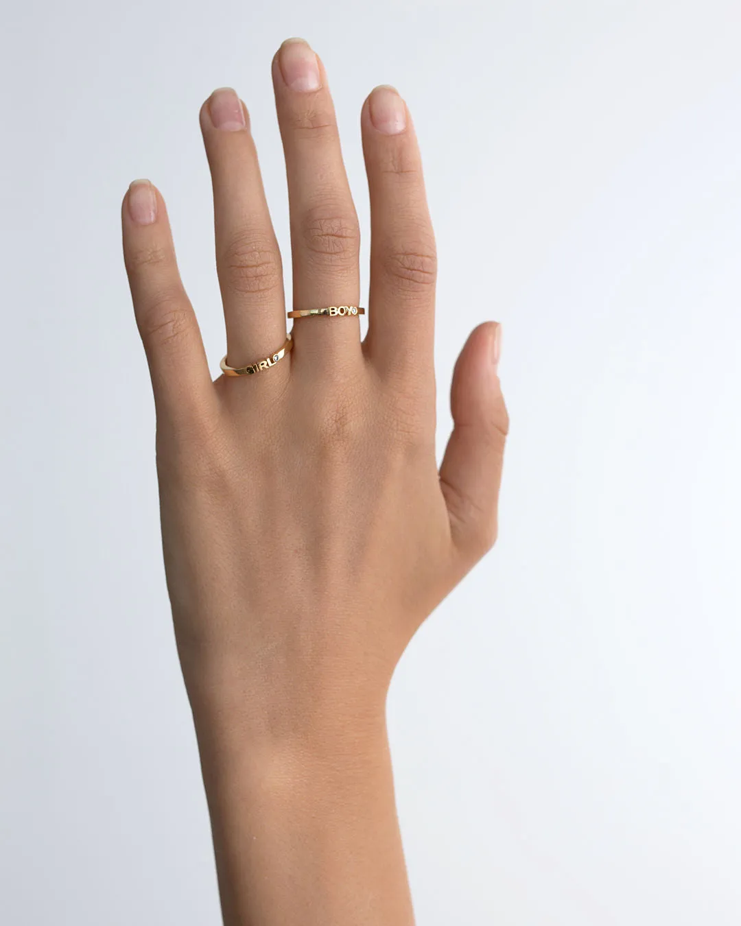 Becoming Girl 14K or 18K Gold Ring w. Lab-Grown Diamond