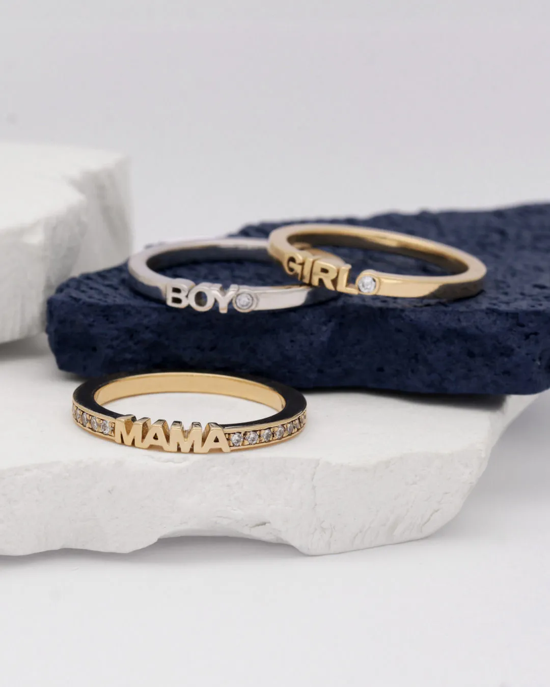 Becoming Girl 14K or 18K Gold Ring w. Lab-Grown Diamond