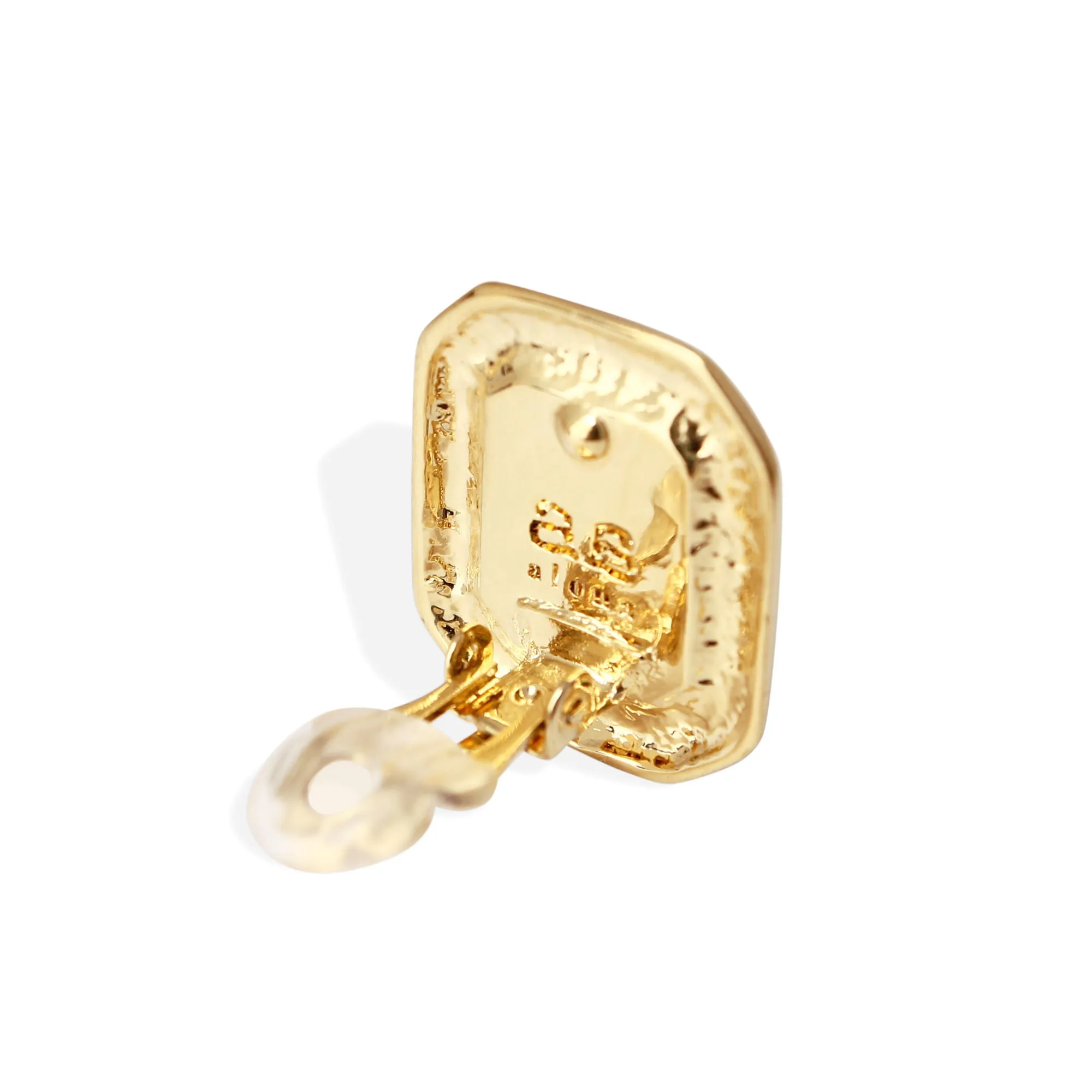 Belize Gold Plated Earrings w. Crystal