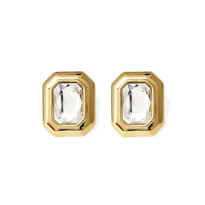 Belize Gold Plated Earrings w. Crystal